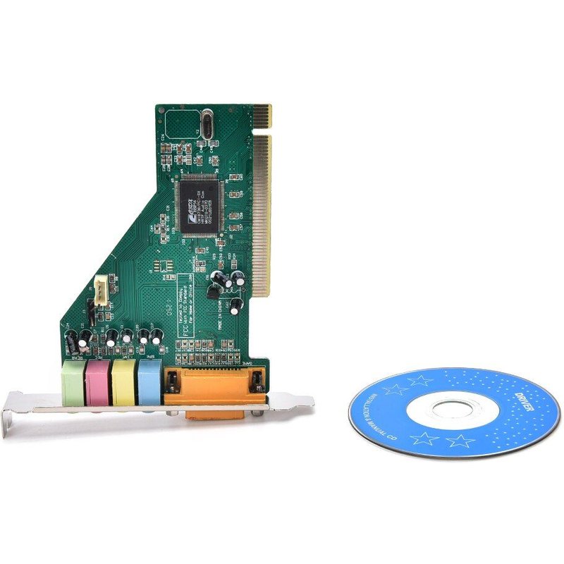 Carte son PC PCI 4 canaux 5.1 Surround 3D, avec Port MIDI de jeu, pour Windows XP/7/8/10