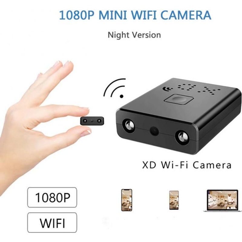 Mini caméra de surveillance Wifi USB HD 1080P, Micro caméscope pour la sécurité à domicile, détection de mouvement, Version nocturne, DVR, application V380
