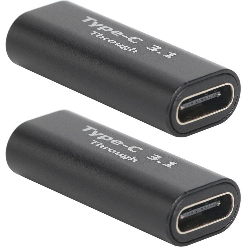 Adaptateurs USB 3.0 Type C vers USB 3.0 Type C, charge rapide, synchronisation des données, pour Smartphone, 2 pièces
