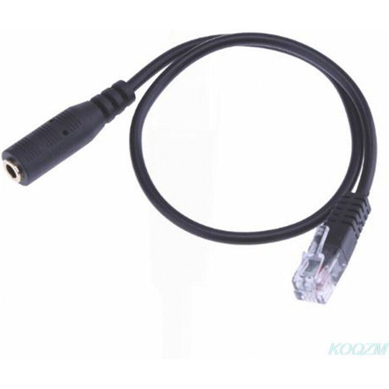 Câble adaptateur RJ9 vers Jack femelle/mâle, câble convertisseur Audio stéréo 3.5mm, 1 pièce