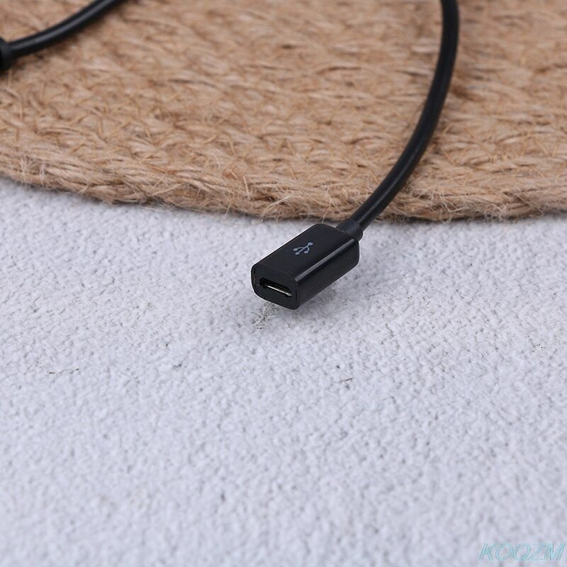 Câble adaptateur Micro Usb femelle vers DC 3.5X1.35mm, 20cm, 1 pièce