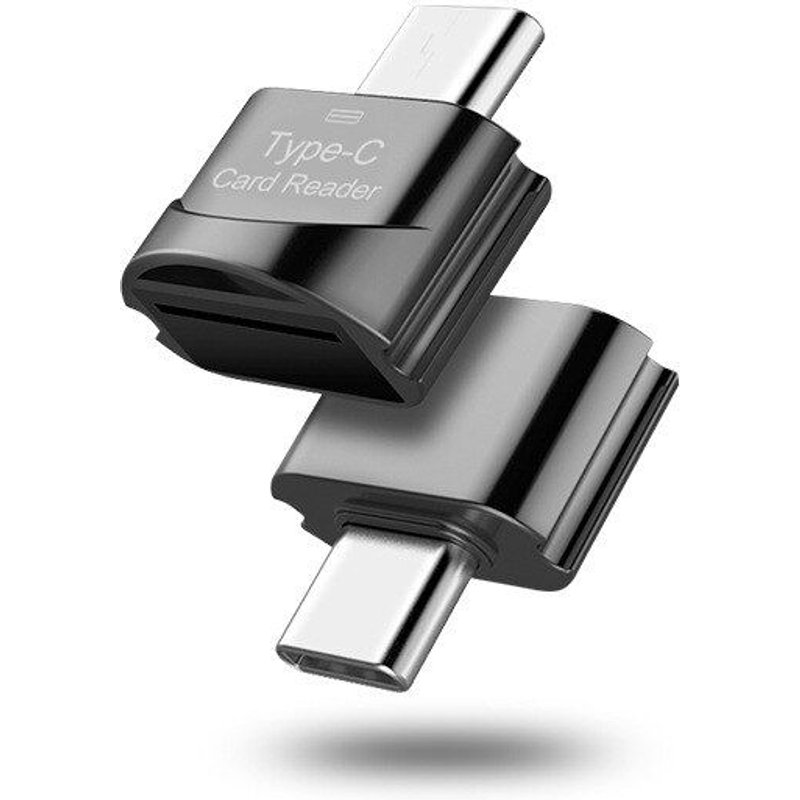 Adaptateur HUB USB2.0/1.1 Type C vers Micro TF pour ordinateur portable, Mini lecteur de cartes Ă puce OTG