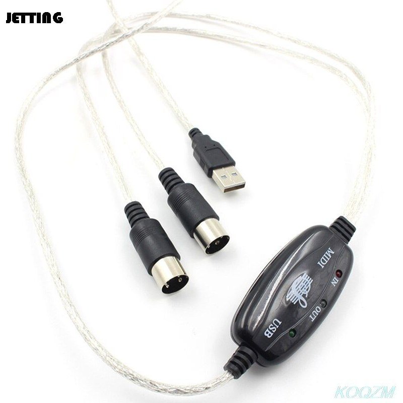 Adaptateur de câble d'interface MIDI vers USB pour clavier, tambour électronique, création de musique
