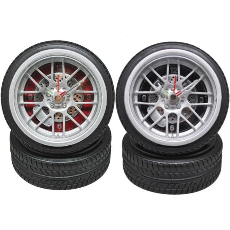 Alarme De Pneus Pour Enfants, 2 Pièces, Jouet, Horloge De Bureau Pour Étudiants, Décorations De Salle À Thème, Noir Et Rouge