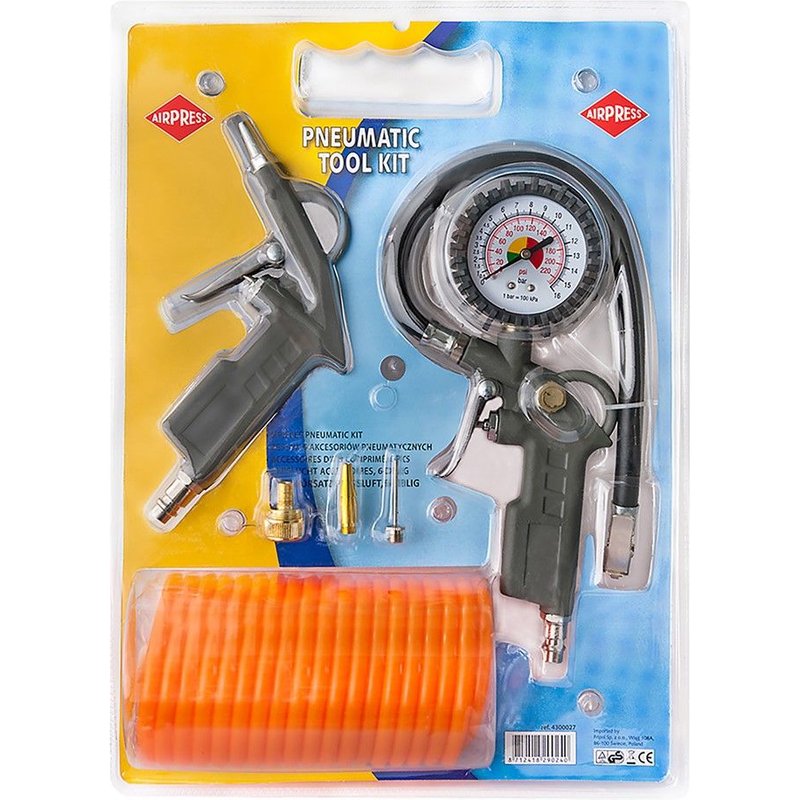 Airpress 4300027Jeu d'accessoires pour outils pneumatiques - 6 pièces