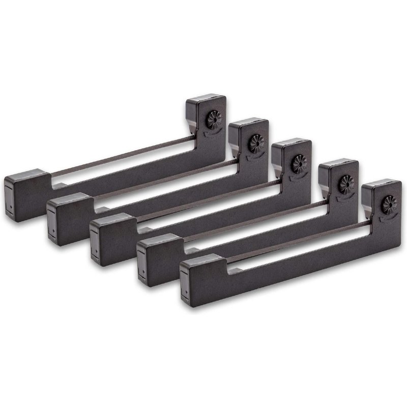 5 x ruban, ruban en nylon, bande d'encrage vhbw de type Epson ERC-09, Epson C43S015354, ERC-09B pour imprimante matricielle Norand NP 20.