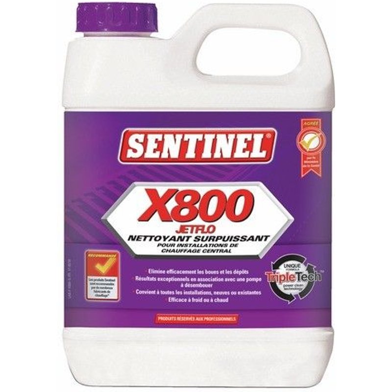 Nettoyant - détartrant et désembouant - biodégradable - 20 L - X800 SENTINEL