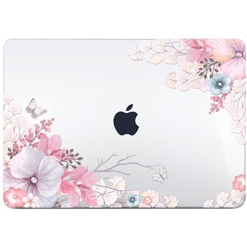 Coque rigide en cristal avec feuilles tropicales pour Macbook - For Modèle A1502
