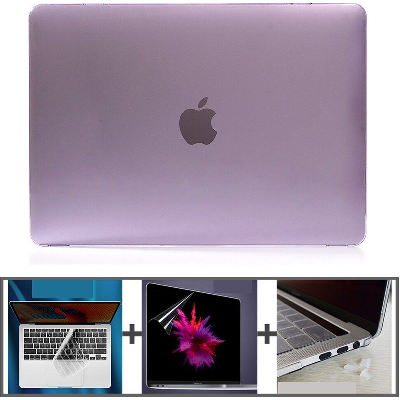 Coque rigide en cristal pour macbook - For A1534 A1931 PRO12 - Lavande