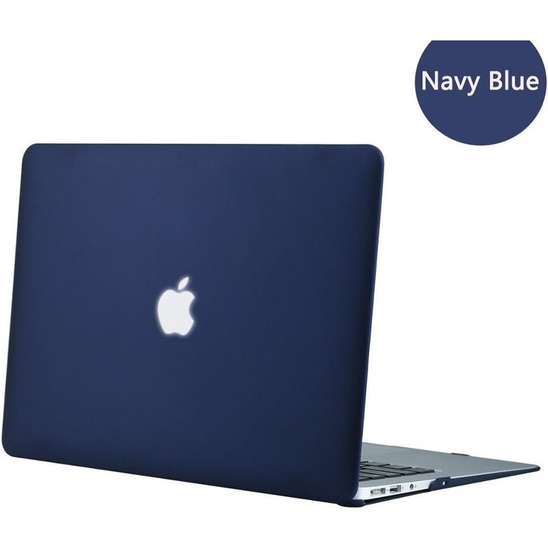 Coque rigide en cristal pour Macbook - For M1 Chip Air 13 A2337 - Bleu marine mat