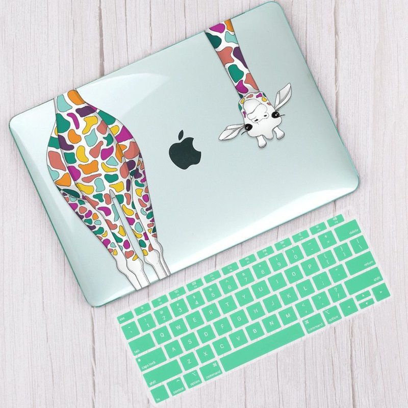 Coque rigide imprimée Cherry flower pour Macbook - For Rétine 12 pouces A1534 - Z480 vert clair