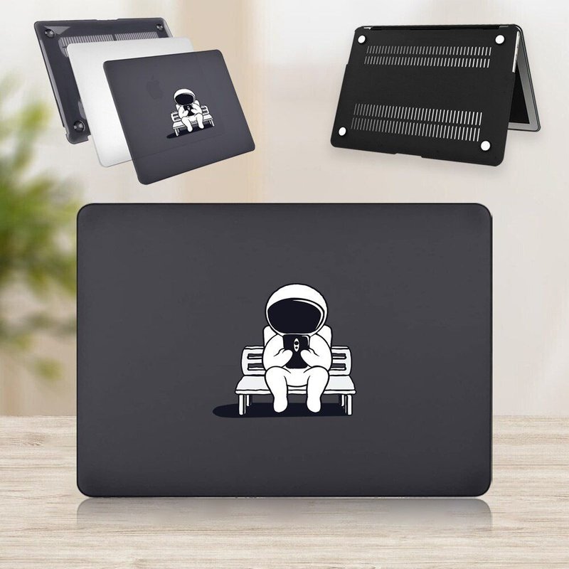 Coque rigide imprimée noire pour Macbook - For AIR 13 A1932 - 16.Aronaut lecture