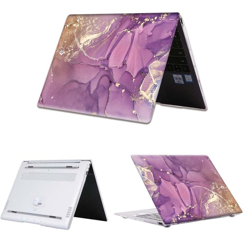Coque rigide peinte pour HUAWEI MateBook, 13.9 pouces, étui de protection pliable Durable pour ordinateur portable - For Matebook 14 - Couleur 5.purple