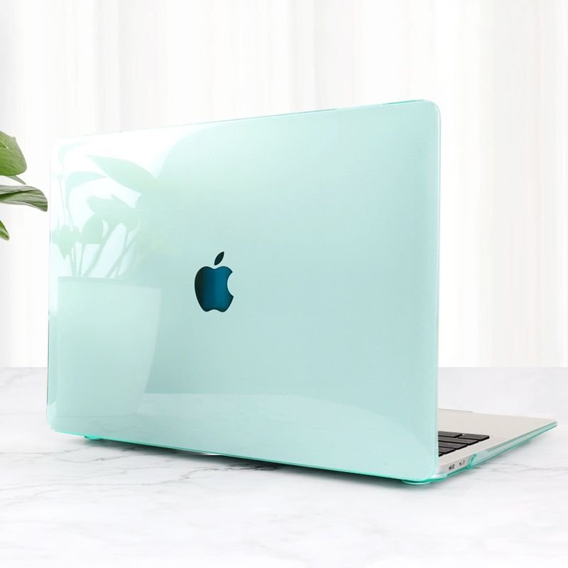 Coque rigide transparente en cristal pour Macbook - For A2159 A1706 A1989 - Vert cristal