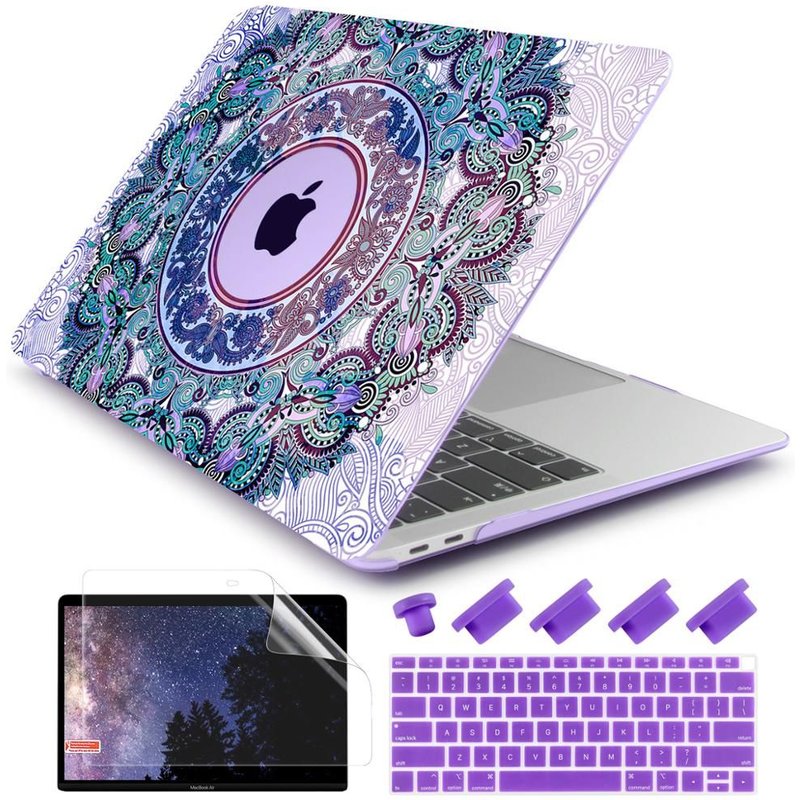 Ensemble de coques imprimées pour Macbook , housse pour ordinateur portable, nouvelle barre de touche - For Modèle (A1278) - M733 violet