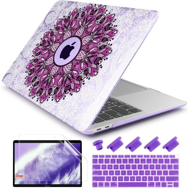 Ensemble de coques imprimées pour Macbook , housse pour ordinateur portable, nouvelle barre de touche - For Modèle (A1398) - M731 violet