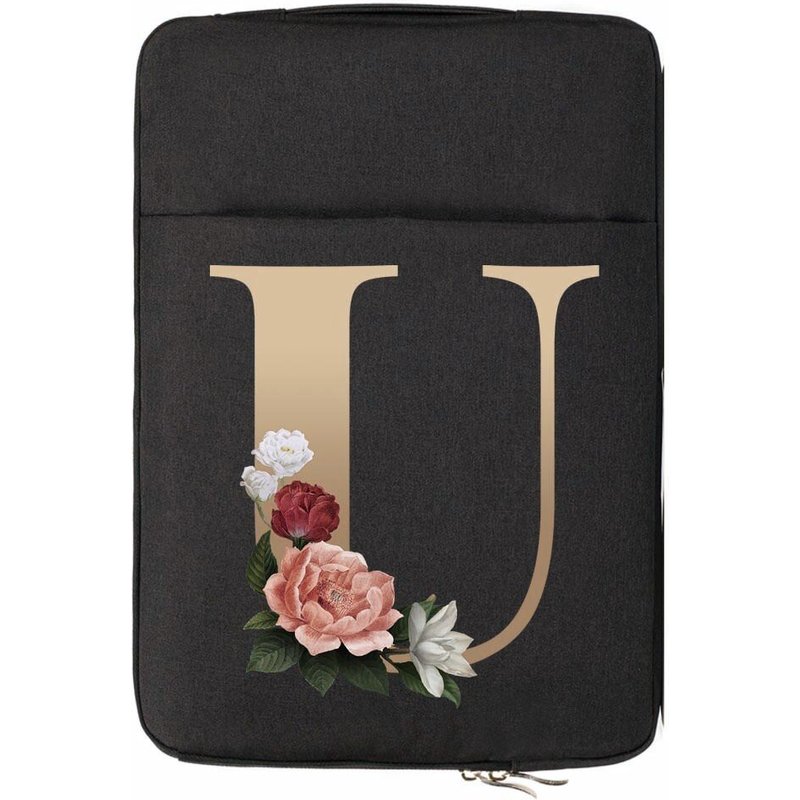 Étui étanche en tissu pour ordinateur portable, pour Huawei, Microsoft, Apple, HP, Asus, Lenovo, Dell - For 11.6 INCN - lettre d'or u