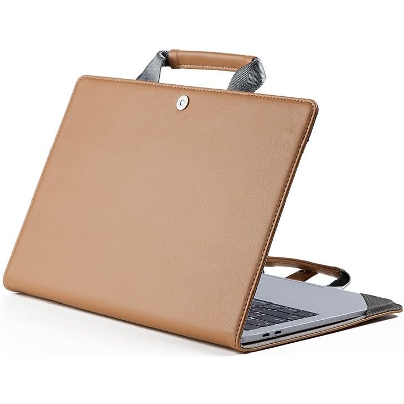 Étui Portable en cuir pour Macbook Air - For 2020 13air A2179 - brun