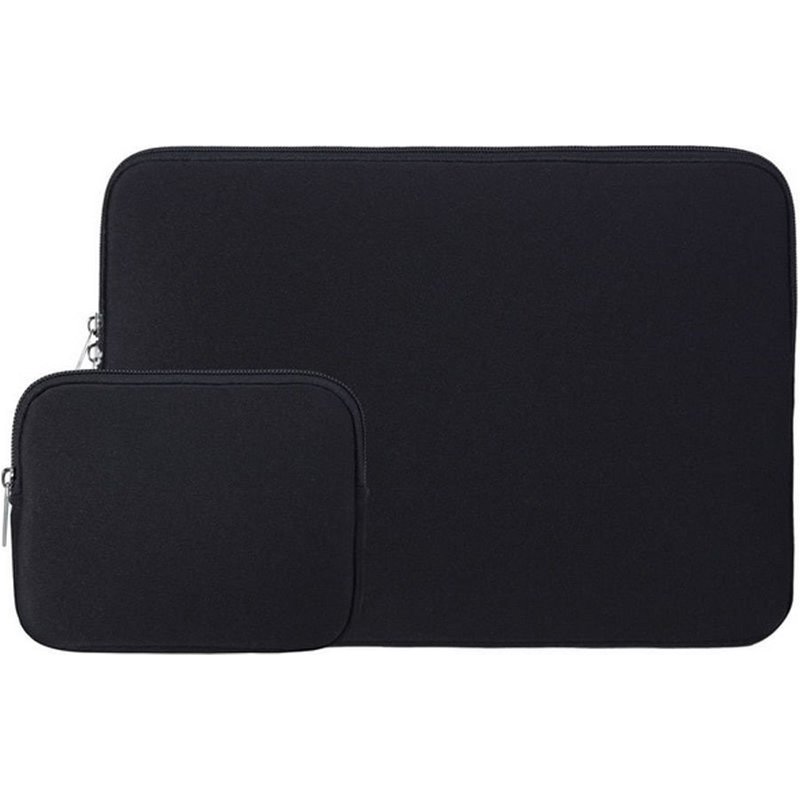 Ătui pour Macbook Air Pro housse pour ordinateur portable et Dell, avec Pack d'alimentation cadeau - For 15 pouces - Le noir