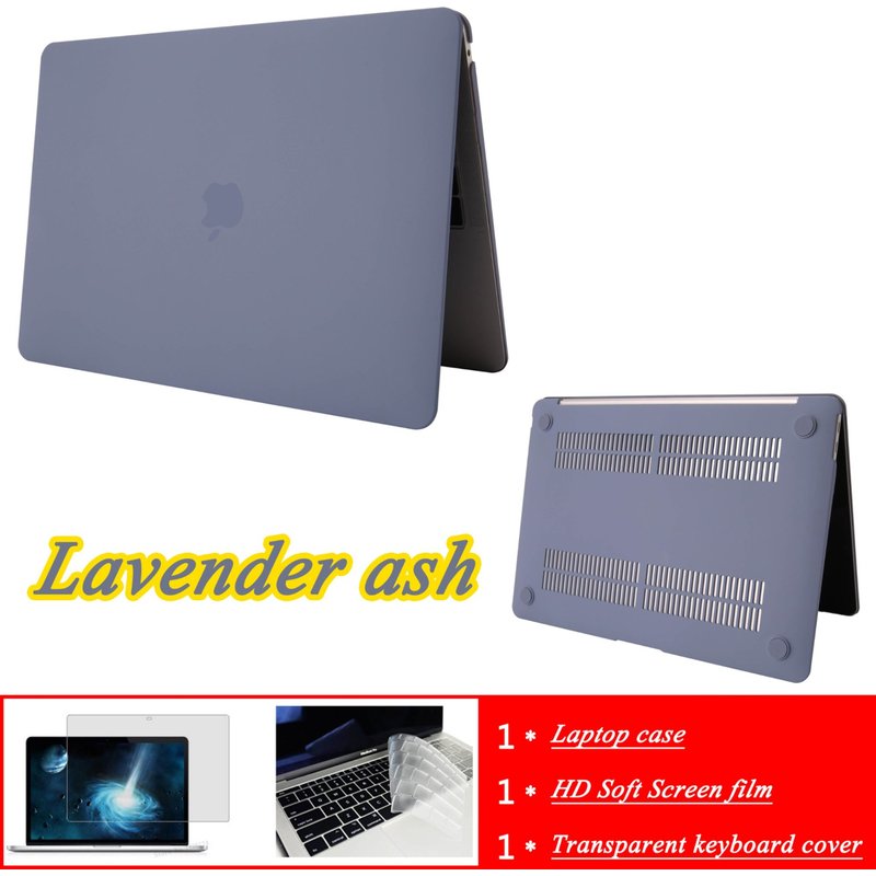 Étui pour ordinateur portable Apple Macbook M1 Chip Air Pro Retina , nouvelle coque 2020 MacTouch Bar ID Air Pro - For A1706 A1989 A2159 - Cendre de lavande crème