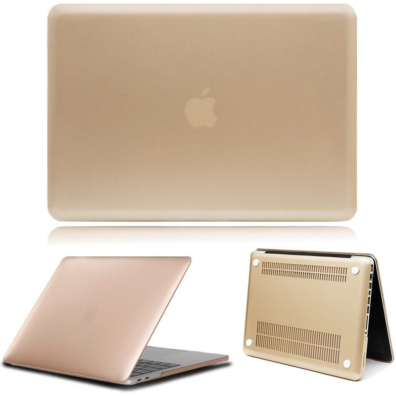 Étui pour ordinateur portable pour Apple Macbook Air Imperméable À L'eau Dur Ordinateur Portable Housse - For MacBook White A1342 - Or