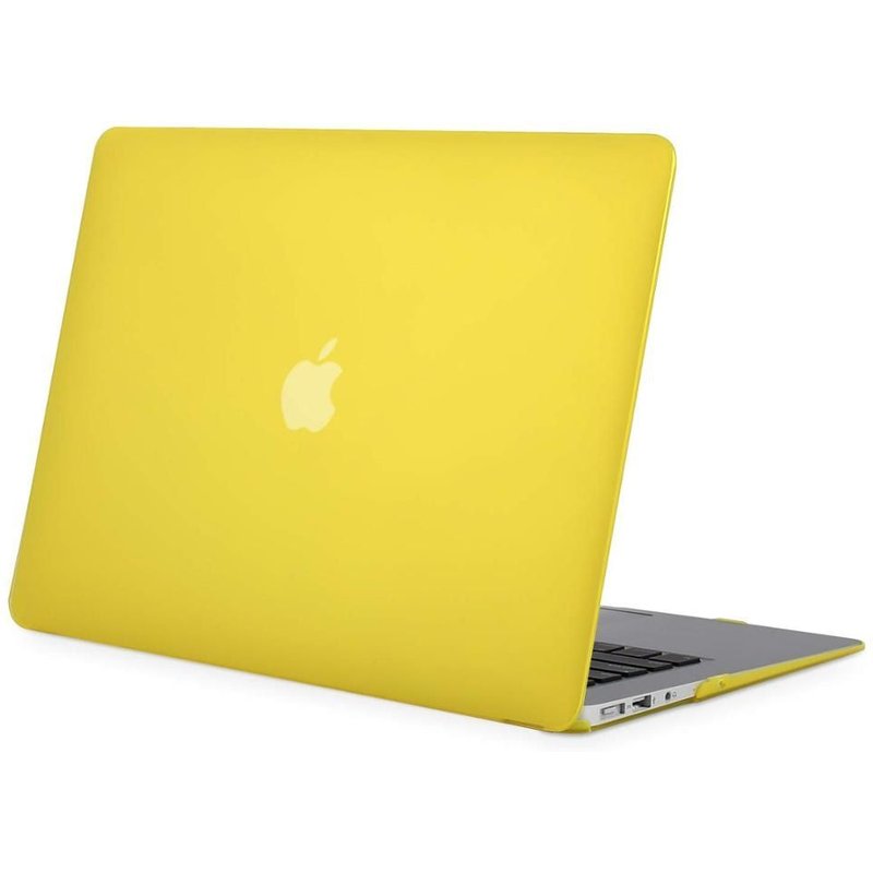 Housse de protection en cristal mat givré MOSISO pour MacBook - For Touch ID A1932 A2179 - Jaune mat