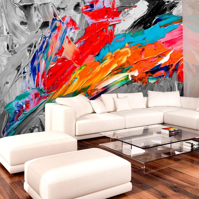 Papier peint intissé Abstractions Fiery Bird : Taille - 250 x 175 cm