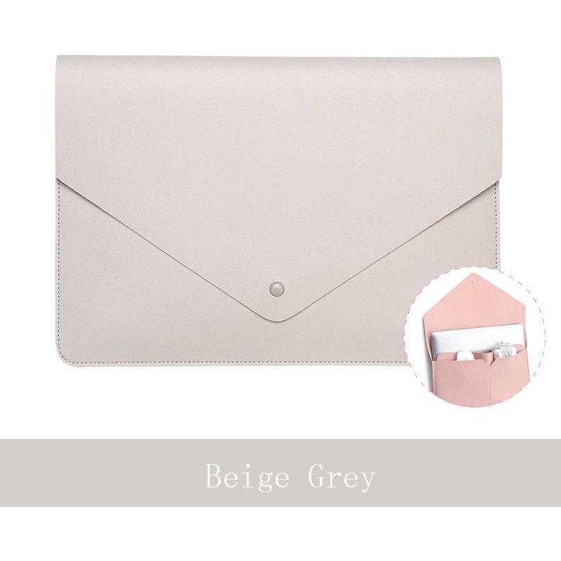 Housse en PVC Composite pour ordinateur portable, étui de luxe pour Macbook Air 13, XiaoMi Asus HP - For Pendant 15,6 pouces - Gris beige