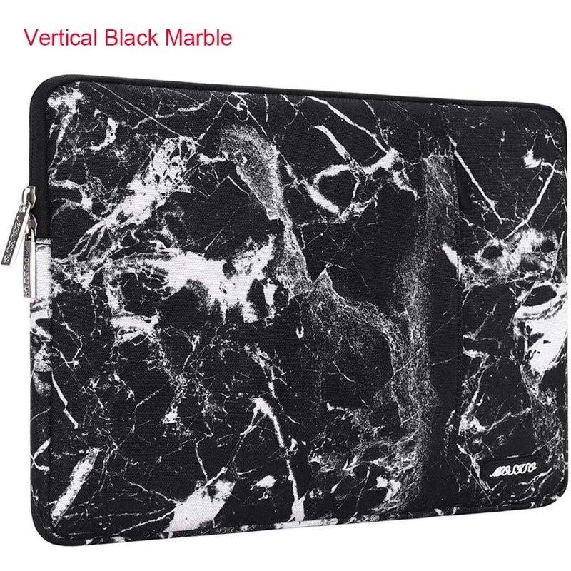 Housse en toile pour ordinateur portable, étui pour Macbook Pro Air 13 M1 11 2020 14 pouces Dell HP Asus Lenovo, hommes et femmes - For 14 pouces - Mac Pro 15 - Marbre vertical BK