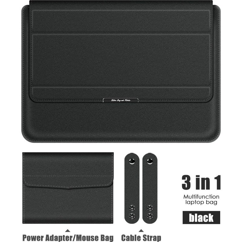 Housse pour ordinateur portable et tablette, compatible avec Macbook Air 13, Macbook Pro 13, Xiaomi, Huawei, HP, Dell - For 12 pouces - Le noir