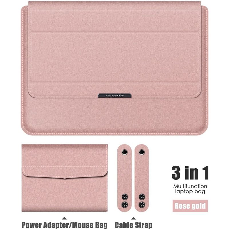 Housse pour ordinateur portable et tablette, compatible avec Macbook Air 13, Macbook Pro 13, Xiaomi, Huawei, HP, Dell - For 12 pouces - Or rose