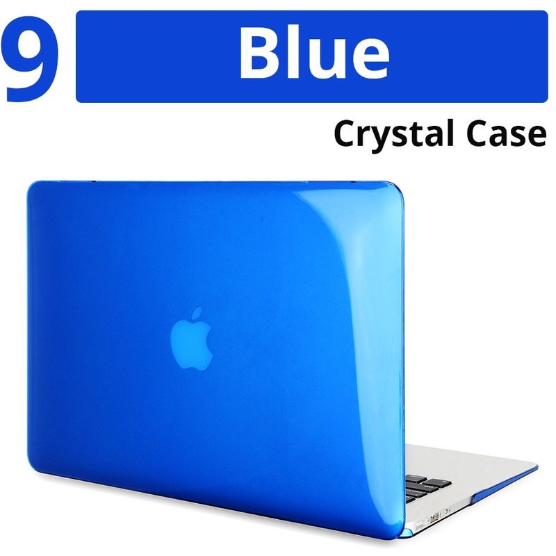 Housse pour ordinateur portable pour Apple Macbook Touch Bar ID, étui pour Mac book Air Pro Retina et Air Pro, 2020 - For 2020PRO13 A2251A2289 - Cristal bleu