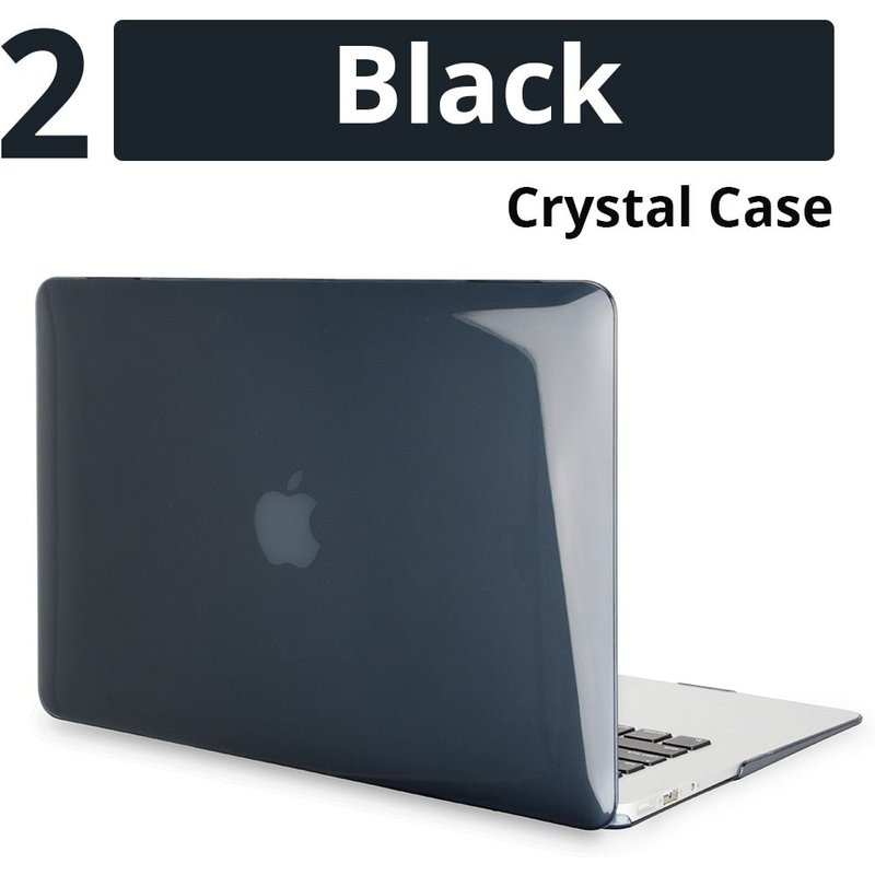 Housse pour ordinateur portable pour Apple Macbook Touch Bar ID, étui pour Mac book Air Pro Retina et Air Pro, 2020 - For M1 Chip Pro 13 A2338 - Cristal noir