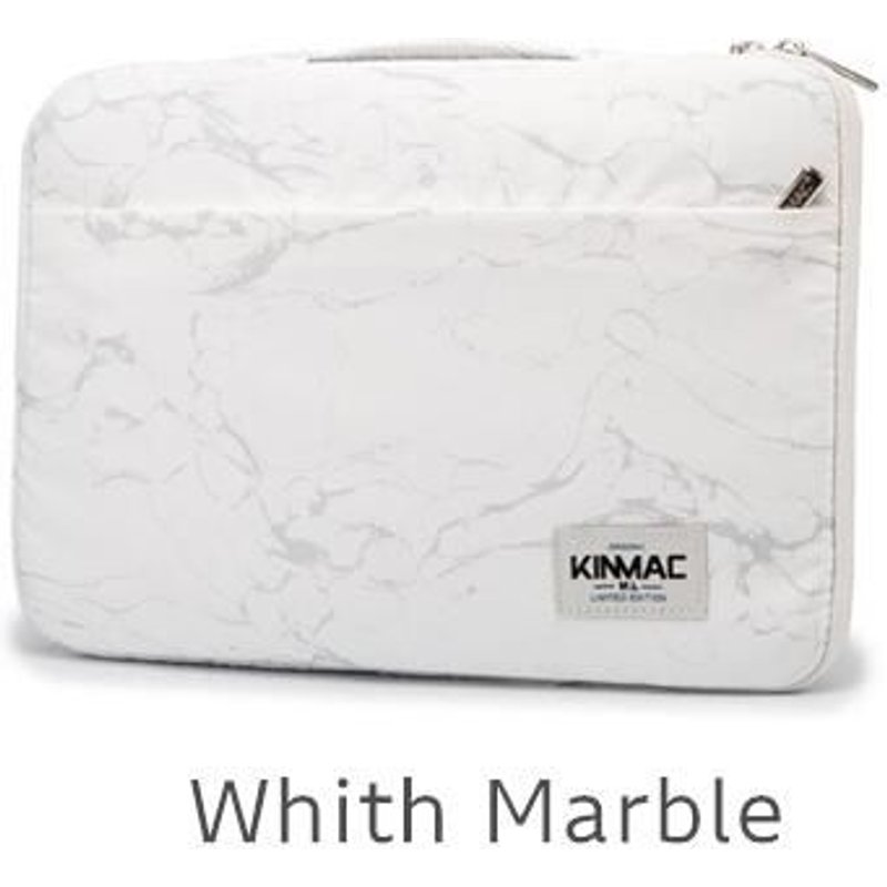 Imperméable Kinmac Mallette Ordinateur Portable Sac , Dame Homme Femmes Poignée Étui Pour Macbook Air Pro M1 PC,DropShip - For 2018-2021 Mac Air 13 - Marbre blanc