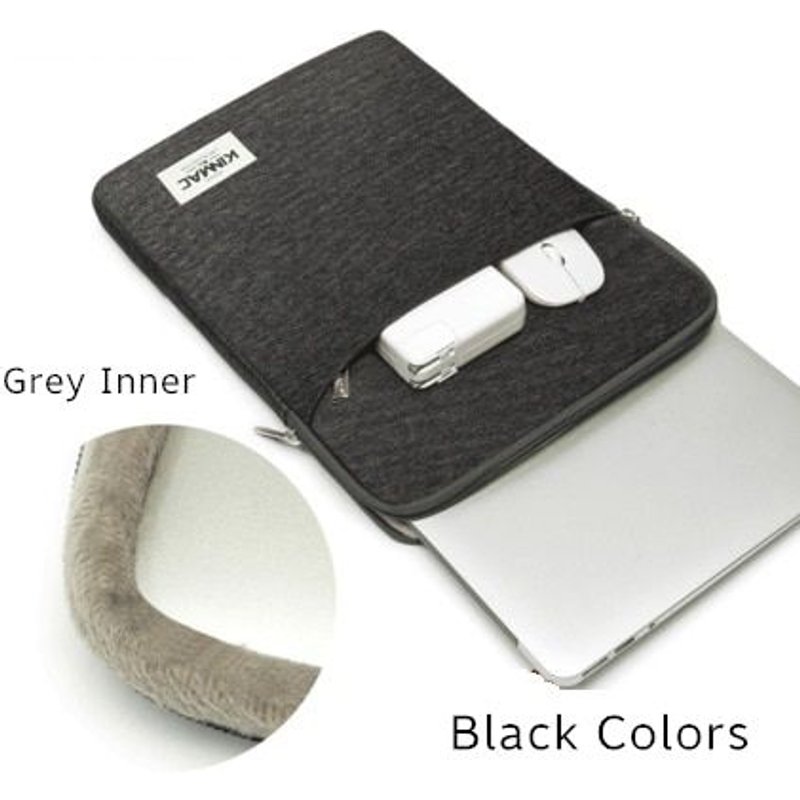 Imperméable Kinmac Marque Ordinateur Portable Sac , Antichoc Dame Homme Housse Pour MacBook Air Pro M1 Cahier, DropShip - For 14 pouces - Nouveau noir