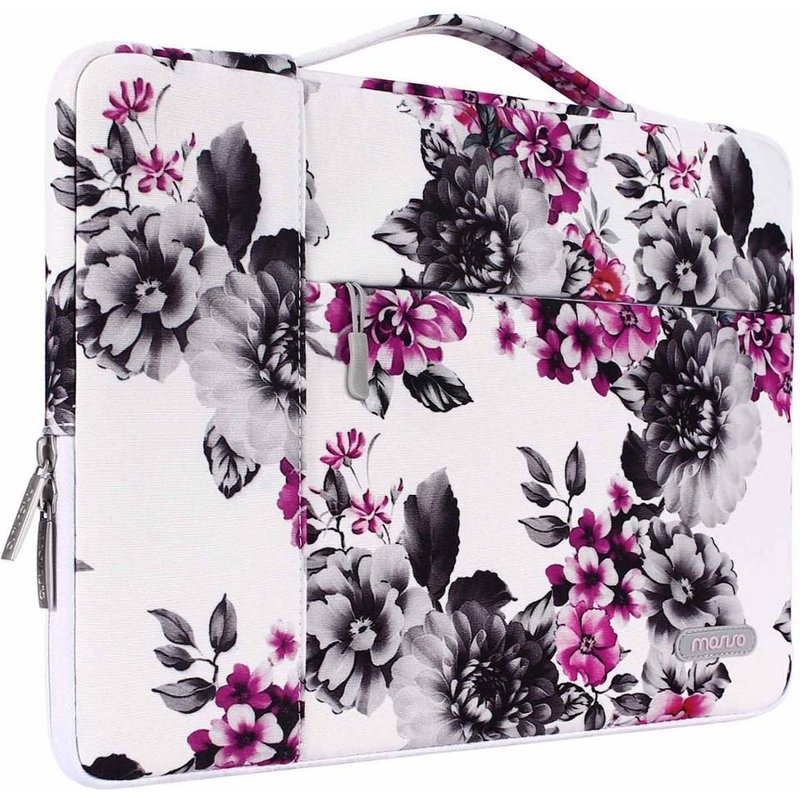 MOSISO 11 pochette d'ordinateur étanche pour hommes femmes pochette pour ordinateur portable étui pour 2018 nouveau Macbook Pro 15.6 ordinateur Ba - For De 15 pouces - Chrysanthème