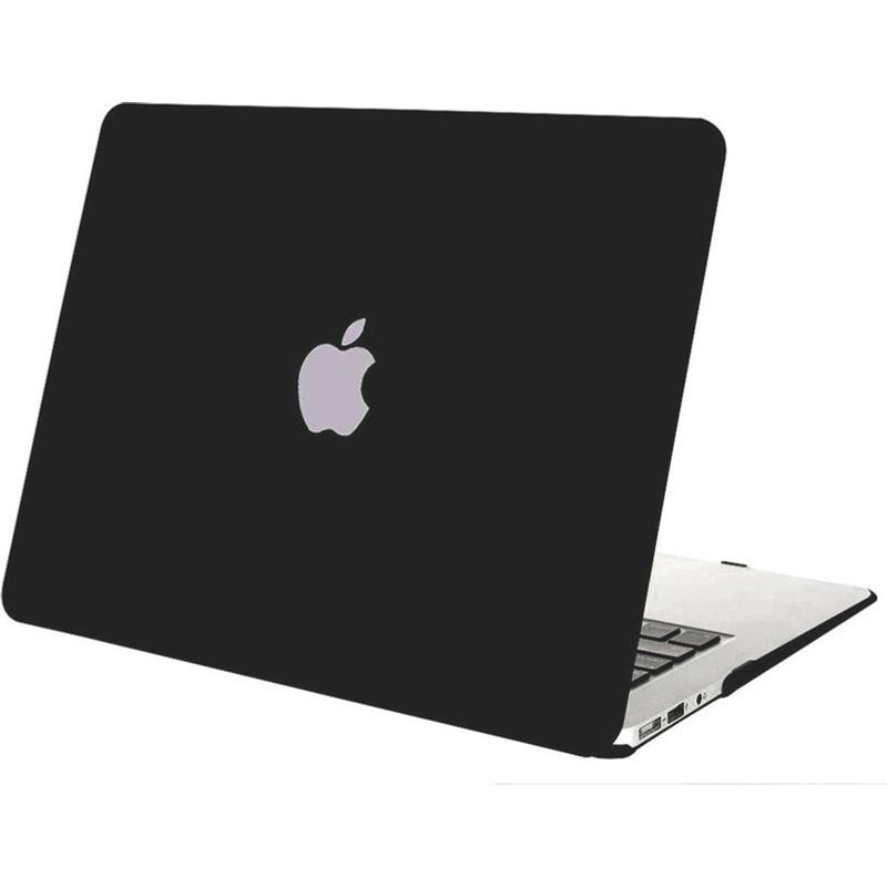 MOSISO Coque Rigide Pour Ordinateur Portable étui pour macbook Air Pro Retina11 12 housse d'ordinateur portable pour 2018 Nouveau Pro 15 13 pouces avec Touch Bar + Cadeau - For AIR 13 A1466 A1369 - Noir mat