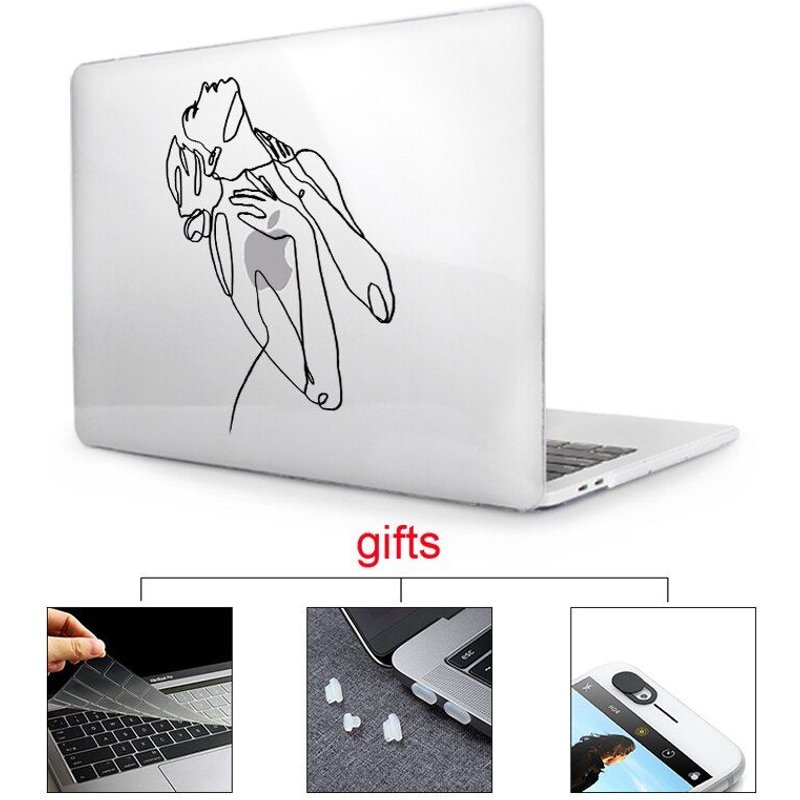 MTT Mallette Pour Ordinateur Portable Pour Apple Macbook Air Pro Retina Tactile bar Lumière Ampoule Couverture Imprimée pour mac livre 12 pouce Dur Cas - For Pro A1708 Notouchbar - -Clair comme de l'eau de roche