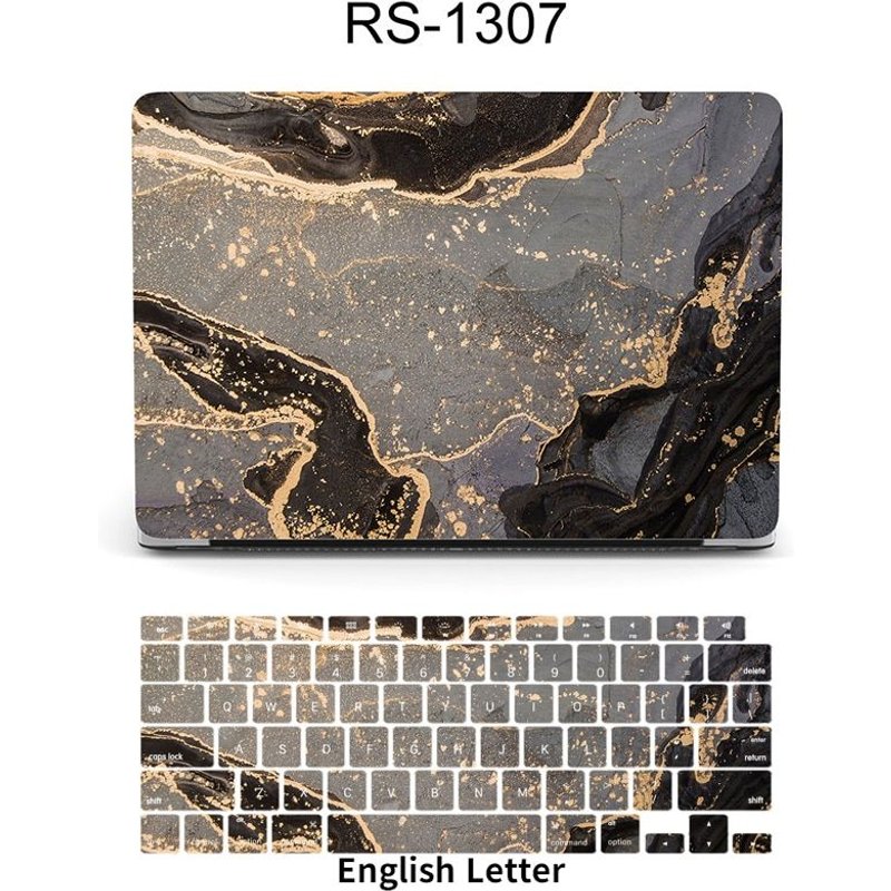 Nouvelle coque pour Macbook Air Pro 13 M1 2020, avec couvercle de clavier, barre tactile - For 2018 AIR 13 A1932 - RS-1307 et clavier