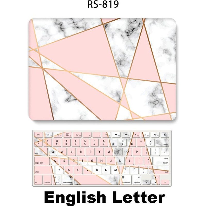 Nouvelle coque pour Macbook Air Pro 13 M1 2020, avec couvercle de clavier, barre tactile - For 2018 AIR 13 A1932 - RS-819 et clavier