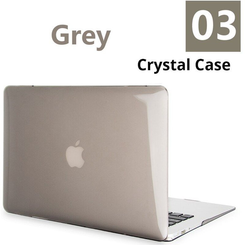 Nouvelle coque pour ordinateur portable Apple Macbook - For Modèle A1466 A1369 - Cristal gris
