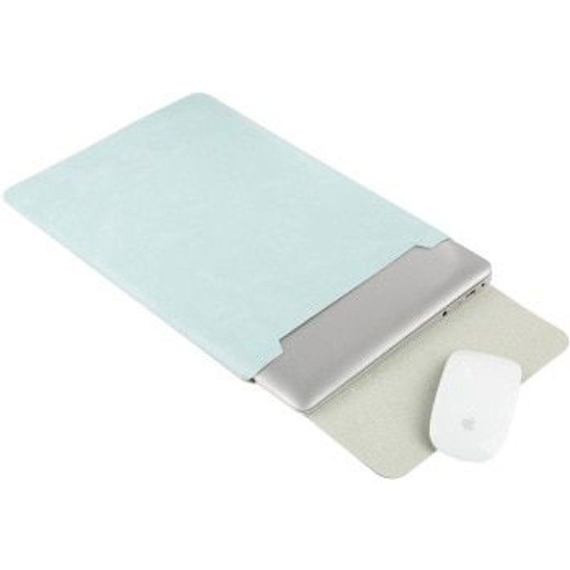 Pochette en cuir et tapis de souris 2 en 1 pour XiaoMi Macbook Air,housse pour ordinateur portable, Retina Pro, - For 2019 2021 New Air 13 - vert