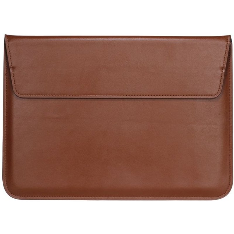 Pochette en cuir PU pour ordinateur portable, étui pour Macbook Air Pro 15.4 Retina, unisexe - For 15 pouces - brun