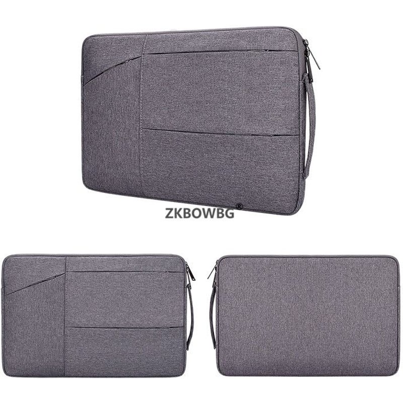 Pochette pour Samsung Galaxy Tab S7 PLUS 12.4 2020 T970 T975, sac à main à fermeture éclair pour tablette, sacs pour CHUWI UBook Pro 12.3 pouces - For Fit 11-12.5 pouce - Gris foncé