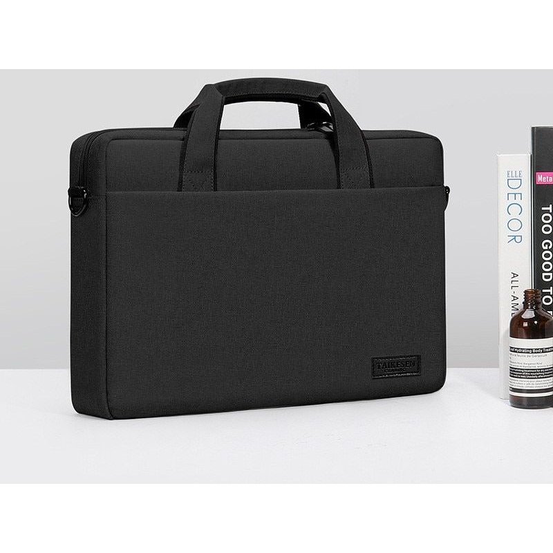 Sac à main de transport pour ordinateur portable, sacoche de protection à bandoulière pour Macbook Air de , ASUS, Lenovo, Dell, Huawei - For 13 - 3C305BLACKA