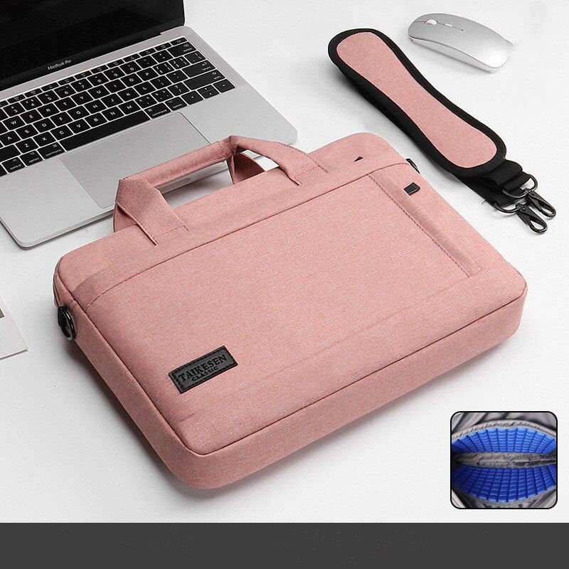 Sac à main de transport pour ordinateur portable, sacoche de protection à bandoulière pour Macbook Air de , ASUS, Lenovo, Dell, Huawei - For 17 Pouces - 3C305Pink1