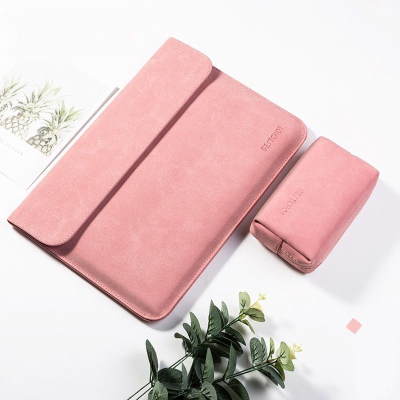 Sacoche d'ordinateur portable pour MacBook - For 13 poces - H rose rose set