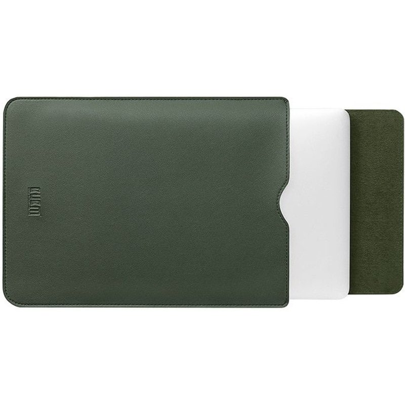 Coque en PU pour Macbook Air Pro Retina - For 13,3 pouces - Vert noir