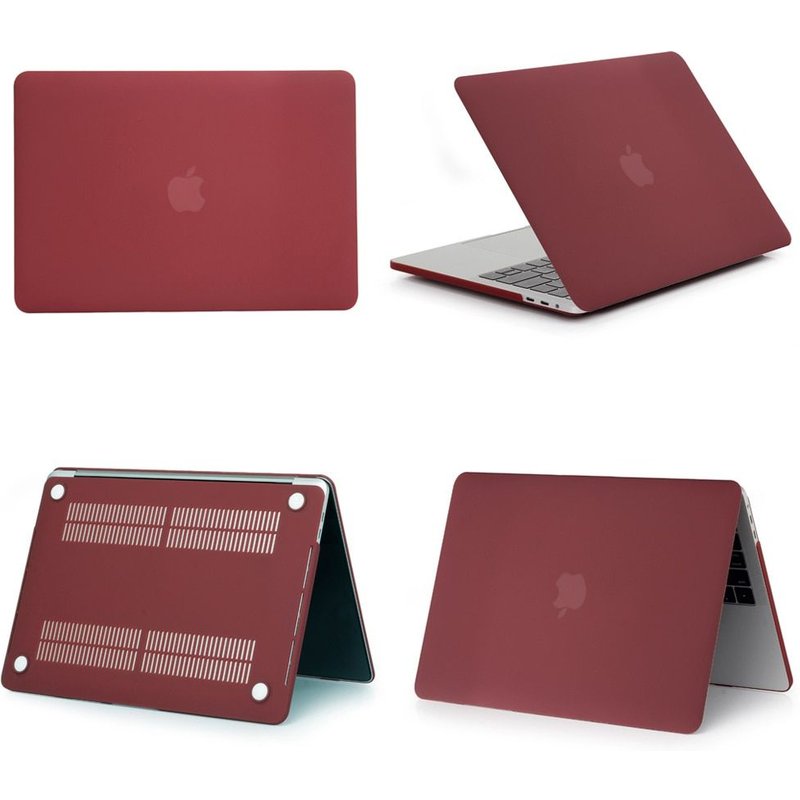 Coque givrée Matte pour MacBook - For AIR 13 A1369 A1466 - Vin de vin mat
