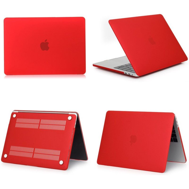 Coque givrée Matte pour MacBook - For PRO 15 A1707 A1990 - Rouge mate